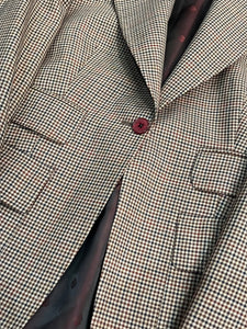Brown Micro-Check Jacket